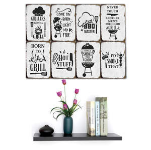 Barbecue Cookout Vintage Tin Sign <span class=keywords><strong>BBQ</strong></span> <span class=keywords><strong>Metal</strong></span> Sign Wall Decor <span class=keywords><strong>Plaque</strong></span> pour cuisine Cafe Bar Club <span class=keywords><strong>Metal</strong></span> Art Poster Wholesale - Product Image 2