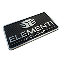 Plaques signalétiques personnalisées en métal brossé, étiquettes en aluminium avec logo en relief, étiquettes imprimées pour l'image de marque des équipements