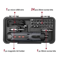 Tournevis électrique portable 2026 avec moteur sans balais 300 tr/min, 3,6 V, outils de quincaillerie, batterie au lithium rechargeable, 5 niveaux de couple réglables