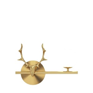 Lámpara de pared de cobre con diseño de asta de ciervo, LED E27, para iluminación de hoteles, dormitorios y pasillos - Product Image 5