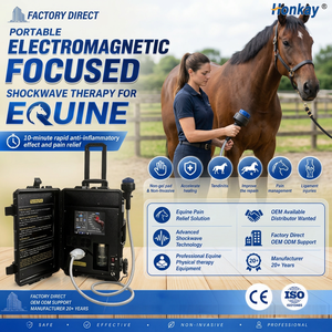 Machine de thérapie par ondes de choc ciblées pour animaux, ODM/OEM, améliore la flexibilité des articulations, pour les courses d'animaux - Product Image 1