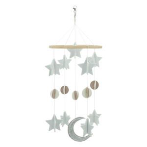 <span class=keywords><strong>Mobile</strong></span> de berceau en feutre pour bébés-étoiles, <span class=keywords><strong>Mobile</strong></span> de crèche de lune pour garçon ou fille, <span class=keywords><strong>Mobile</strong></span> de berceau en feutre moderne pour cadeau de Baby Shower - Product Image 2