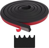 Ruban de dénudage auto-adhésif, joint d'étanchéité en caoutchouc Epdm nervuré pour porte de camping-car, automobile, trappe de bateau, fenêtre, trappe marine
