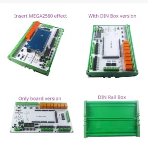 4-20MA arus 0-5v 10V 30V tegangan kering basah kontak MOS 16AI-16DI-16DO RS485 Relay MEGA2560 R3 PLC memperluas papan