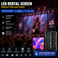 Écran LED de location intérieur/extérieur TOPvision P2.976 P3.91 P4.81, étanche IP65, pour spectacles sur scène