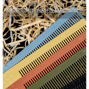 Peigne <span class=keywords><strong>à</strong></span> dents larges Kenwei professionnel pour salon, peigne <span class=keywords><strong>à</strong></span> dessus plat pour hommes, peigne en plastique ABS, outil de barbier pour coiffeurs - Product Image 3