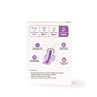 Almohadillas sanitarias de viscosa a base de plantas ECO BOOM de bambú biodegradable blanco puro fabricante Premium de fábrica