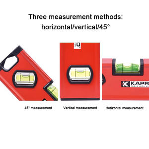 مسطرة مستوى عالية الدقة ، مسطرة مستوى مغناطيسي متعددة الوظائف ، مقياس أفقي لمستوى فقاعة هيكل الألومنيوم - Product Image 5