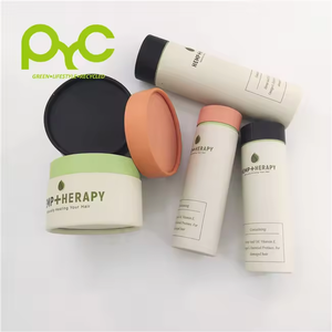 Biodégradable conçoivent le cylindre en fonction du client de papier recyclable pour l'emballage de bouteille de sérum de soins capillaires - Product Image 2