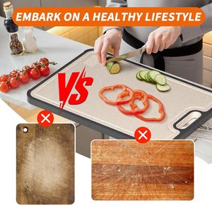 Planche de cuisine double face transfrontalière en titane pur, antibactérienne et anti-moisissure, avec bois de santal - Product Image 5