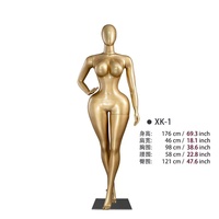 Nouveau mannequin féminin en plastique de taille extra-large, taille fine, poitrine généreuse, fesses généreuses, corps entier, pose debout, mannequin de vitrine