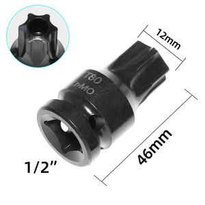 Pour vw <span class=keywords><strong>audi</strong></span> 6pc 1/2 "DR Impact Star <span class=keywords><strong>Torx</strong></span> Bit Socket Set T55 T60 T70 T80 T90 T100 M14 - Product Image 2