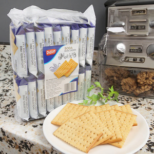Venta caliente crema crujiente galletas de oblea sin azúcar superventas galletas de soda galleta patrón Rectangular nuevas galletas - Product Image 1