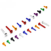 Boulons en titane Gr5 M12 M14, boulons à tête hexagonale Torx M5 M10, boulons à bride en titane rouge anodisé