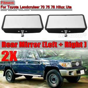 Nouveaux rétroviseurs latéraux de porte de voiture (2 pièces) de remplacement pour Toyota Land Cruiser 70 75 78 Hilux Ute – Rétroviseur de voiture rétro - Product Image 1