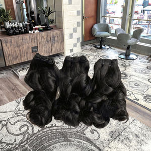 Prix de gros Cheveux naturels vietnamiens bouclés Fummi, mèches de cheveux 100% cuticule, extensions de tissage de cheveux Remy cambodgiens - Product Image 2