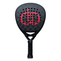 Raquette de padel en fibre de carbone 18K, forme diamant, style d'attaque professionnel, avec noyau en EVA