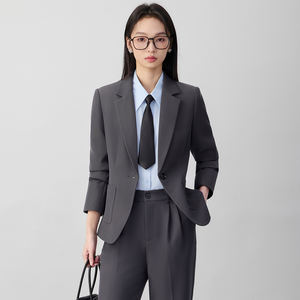 <span class=keywords><strong>Traje</strong></span> de Chaqueta para Mujer, Primavera y Otoño, Nuevo Estilo, para Estudiantes Universitarias, Entrevistas, Vestido Profesional, Overol - Product Image 2
