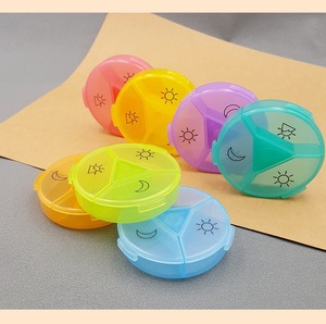 Wholesale Hot Selling Medibox Mini 3 Compartment Plastic Travel <b>Storage</b> Portable Medicine <b>Box</b> Pack <b>Small</b> Pill Organizer - Product Image 2