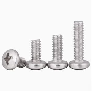 LeGood Vis à machine en acier inoxydable 304 Phillips à tête ronde #2-56 #4-40 #6-32 #8-32 Système métrique - Product Image 1