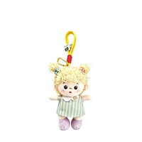 Gantungan Kunci Boneka Afro OEM, Figur Boneka Plush Super Lembut, Aksesoris Tas, Gantungan Kunci Boneka, Mainan Hewan Boneka, Hadiah untuk Unisex