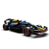 HTL 1:14 Voiture de Course à Construire, Blocs de Construction, Modèle de Formule 1 à Tirer en Arrière, 686 Pièces, Supercar Technique DIY, Jouet de Construction pour Enfants et Adultes