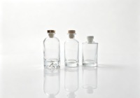 Bouteille diffuseur à roseaux en verre transparent à base épaisse de 200 ml, vide, pour aromathérapie, flacon de parfum – Vente en gros