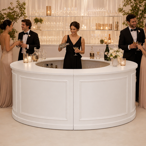 Comptoir <span class=keywords><strong>de</strong></span> bar modulaire pliable et portable pour événements, fêtes, lieux <span class=keywords><strong>de</strong></span> réception et décoration - Product Image 1
