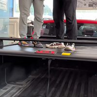 Couvercle enroulable à rouleau rétractable en aluminium dur Couvre tonneau étanche Coffre arrière GMC SIERRA