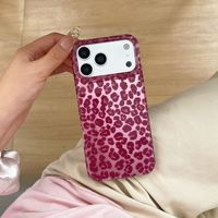 Coque de téléphone tendance double couche motif léopard antichoc pour iPhone 17 16 15 18 Pro Max – Housse arrière pour téléphone portable