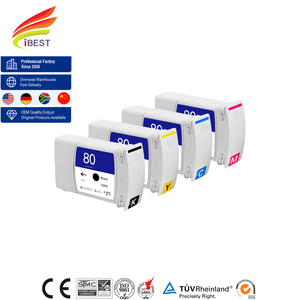 Cartouche d'encre compatible IBEST <span class=keywords><strong>HP</strong></span> 80 compatible avec <span class=keywords><strong>HP</strong></span> Designjet 1050 1055 1050c 1055cm Plus Cartucho De Tinta - Product Image 1