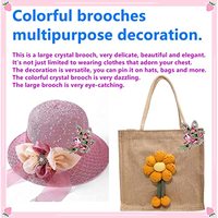 Gros grand cristal autrichien élégant strass feuille Bouquet broche femmes mode cristal fleur broche broche