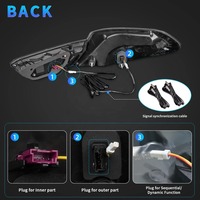 Feux arrière HETOP F06 F12 F13 2010-2017 Série 6 Mise à niveau du feu arrière LED Feux arrière Plug and Play DRL Modifié Écailles de dragon pour BMW