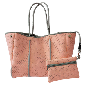 2024 Tùy Chỉnh Toàn Cầu Xu Hướng Neoprene Tote Túi Tùy Chỉnh Biểu Tượng Du Lịch Bãi Biển Tote Mua Sắm Bé Mang Túi Xách Cho Phụ Nữ - Product Image 3