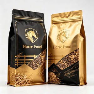 Pochette à fond plat personnalisée avec fermeture éclair, barrière anti-poussière et anti-humidité, emballage <span class=keywords><strong>pour</strong></span> aliments secs nutritifs <span class=keywords><strong>pour</strong></span> <span class=keywords><strong>chevaux</strong></span>, stockage d'aliments <span class=keywords><strong>pour</strong></span> <span class=keywords><strong>chevaux</strong></span> - Product Image 2