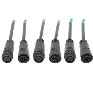 <span class=keywords><strong>2</strong></span> 3 Pin Power Cable Connector Man Vrouw Ip67 Waterdichte Stekker - Product Image 1