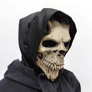 Thiết Kế Mới Quỷ Skull Mặt Nạ Với Mui Xe Kinh Dị Cosplay Latex Đầy Đủ Đầu Mặt Nạ Đáng Sợ Scream Ma Halloween Mặt Nạ - Product Image 4