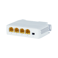 Extenseur PoE Gigabit 30W IEEE802.3af/at/bt 1 entrée 3 sorties 1000 Mo, montage sur rail, catégorie 5e