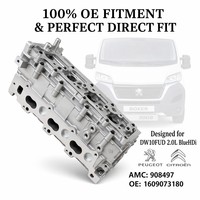 GOLDMAX DW10FUD 2.0L BlueHDi Culasse AMC 908497 pour Peugeot Boxer 3008 Traveller Citroën 2.0 HDi 1609073180 16V Diesel