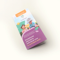 Impression personnalisée de prospectus et de brochures A3 A4, pliées en 3 ou en 4, pour la conception de cartes de visite