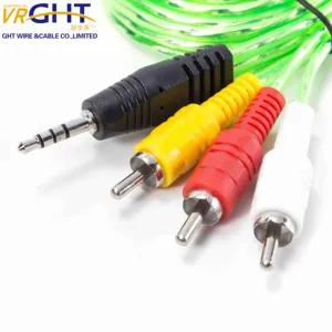 Cáp Âm Thanh 3.5 Mm Nam Để 3RCA Nam Av Aux Stereo Dây Để 3RCA Chuyển Đổi Tiêu Chuẩn 3 Rca Cáp