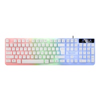 Clavier et souris filaires pour ordinateur de bureau, combo clavier et souris pour jeux, rétroéclairage LED pour PC de bureau, vente en gros