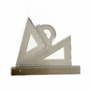 Regla de Plástico Transparente Negra de 30 cm de Calidad Premium con Logotipo Personalizado al por Mayor para Material Escolar, Juego de 4 Reglas para Niños - Product Image 6