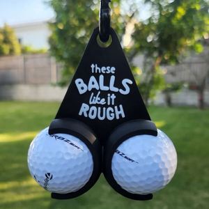 Porte-balles de golf léger en ABS, avec motifs amusants, portable, accessoire cadeau pour le golf en extérieur - Product Image 1