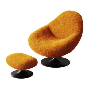 AOMISI CASA, superventas, nuevo sofá para sala de estar, silla de rizo, muebles modernos de lujo, sillón de Cachemira naranja con reposapiés - Product Image 1