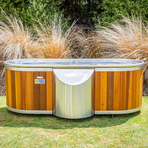 Runder Elektrischer Outdoor-Whirlpool aus Zedernholz mit Digitaler Steuerung für Naturliebhaber im Großhandel - Product Image 3