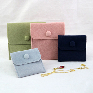 Bolsas de Regalo de Terciopelo con Logotipo Personalizado, Bolsas de Joyería con Solapa, Bolsa de Embalaje de Joyería de Terciopelo, Bolsa de Microfibra de Gamuza - Product Image 5
