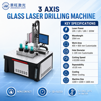 Machine de perçage laser sans contact à grande vitesse pour trous du dessus et du dessous des bouteilles, 10 000 mm par seconde