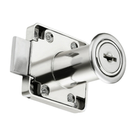 Serrure de tiroir de meuble en alliage de zinc de haute qualité, finition chrome/nickel, pour bureau et boîte aux lettres - Vente en gros fabricant