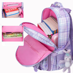 Sac à dos scolaire personnalisé en nylon pour filles, idéal pour les élèves du primaire, protection de la colonne vertébrale, léger - Product Image 6